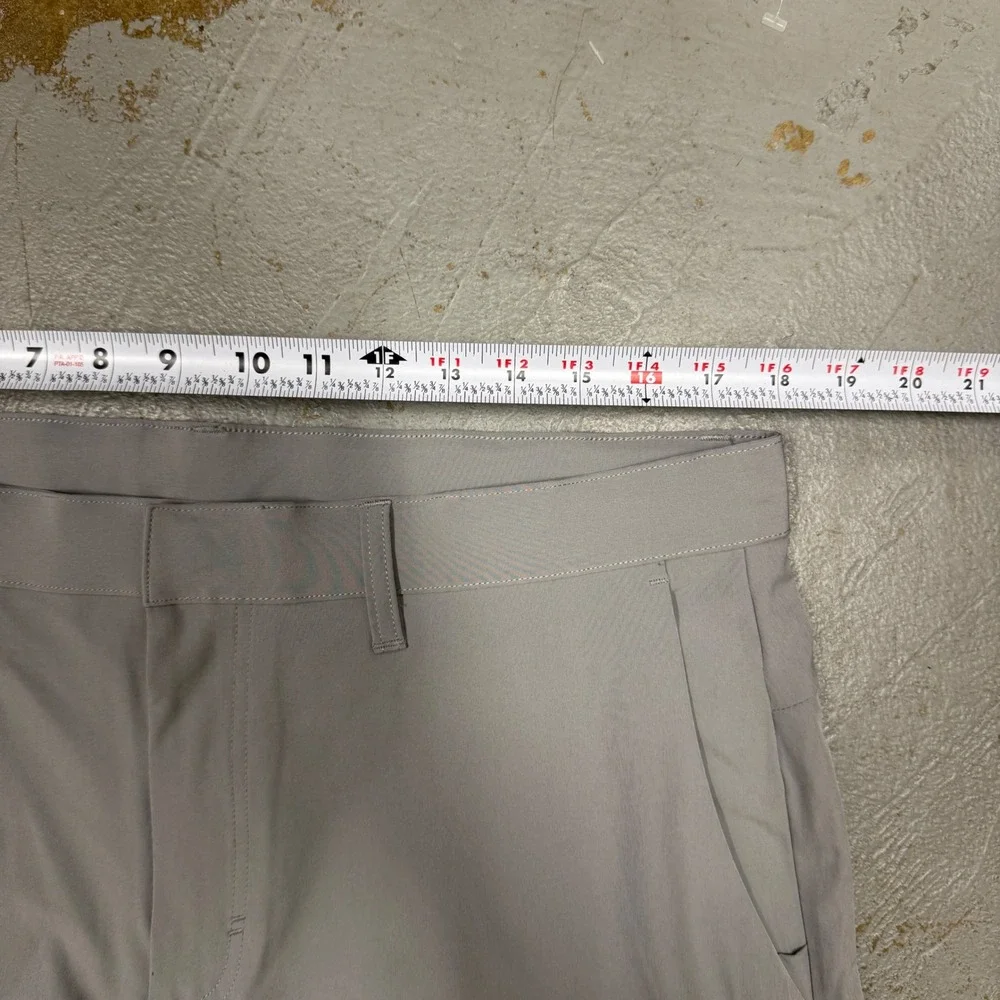 Fabletics Only-Way‎ Trousers Gray Performance Stretch Golf Pants 35 x 30